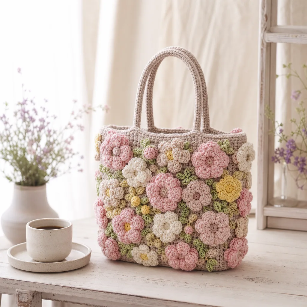 お花畑トートバッグキット(イメージ画像)